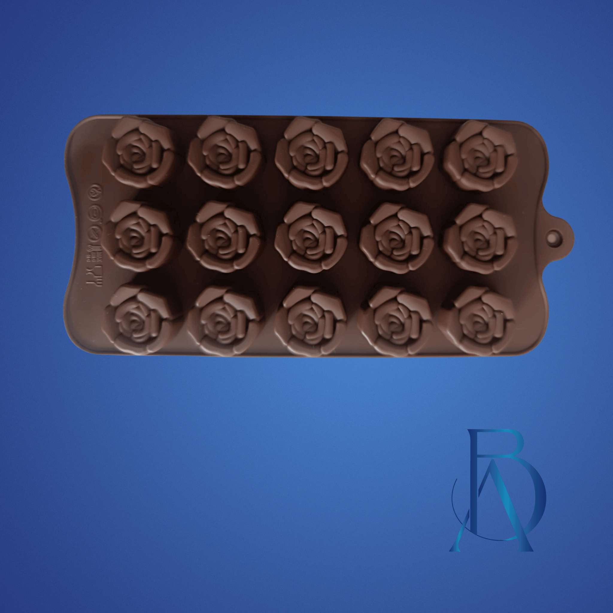 Molde de Silicona Mini Rosas - 15 Cavidades