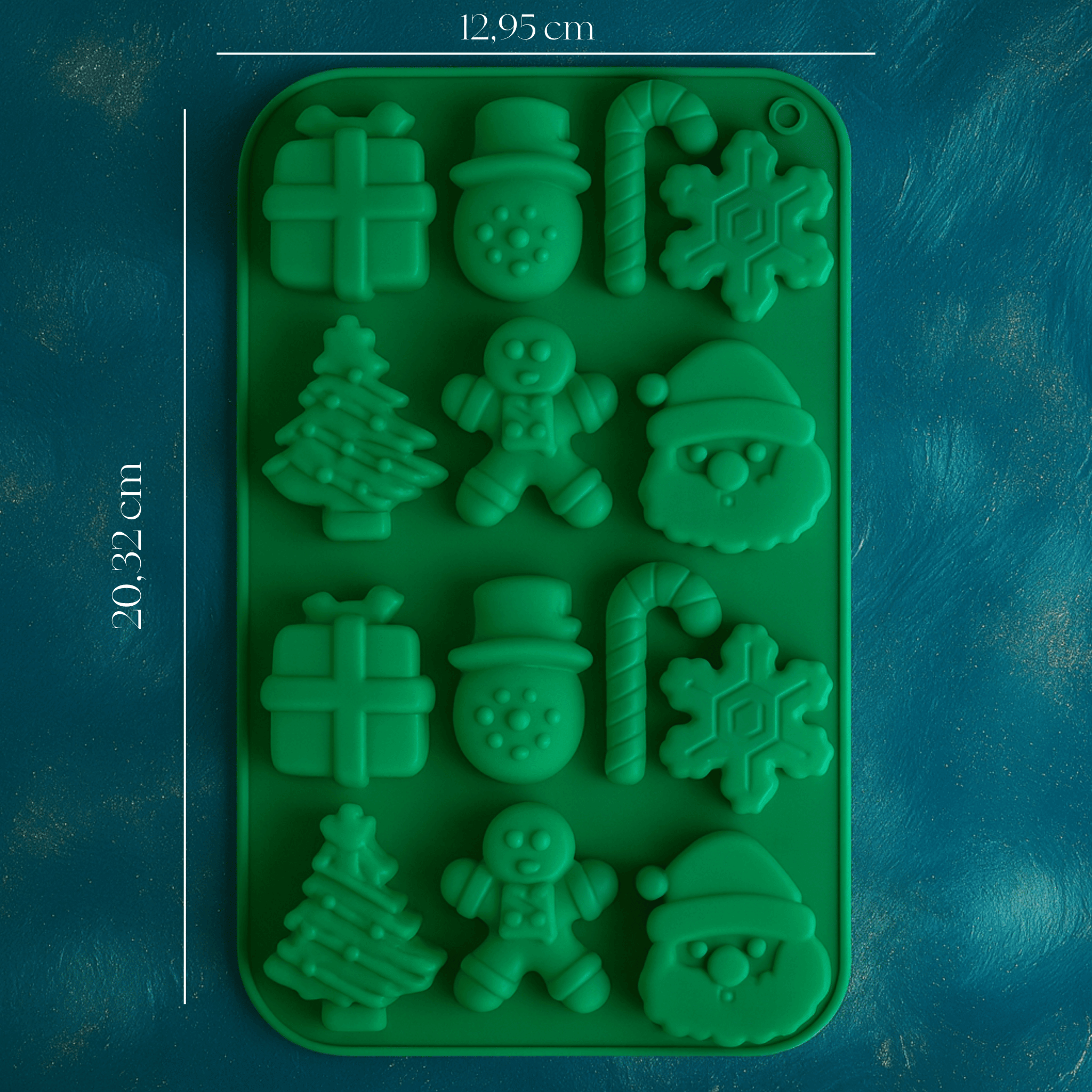 Molde de Silicona Figuras Navideñas
