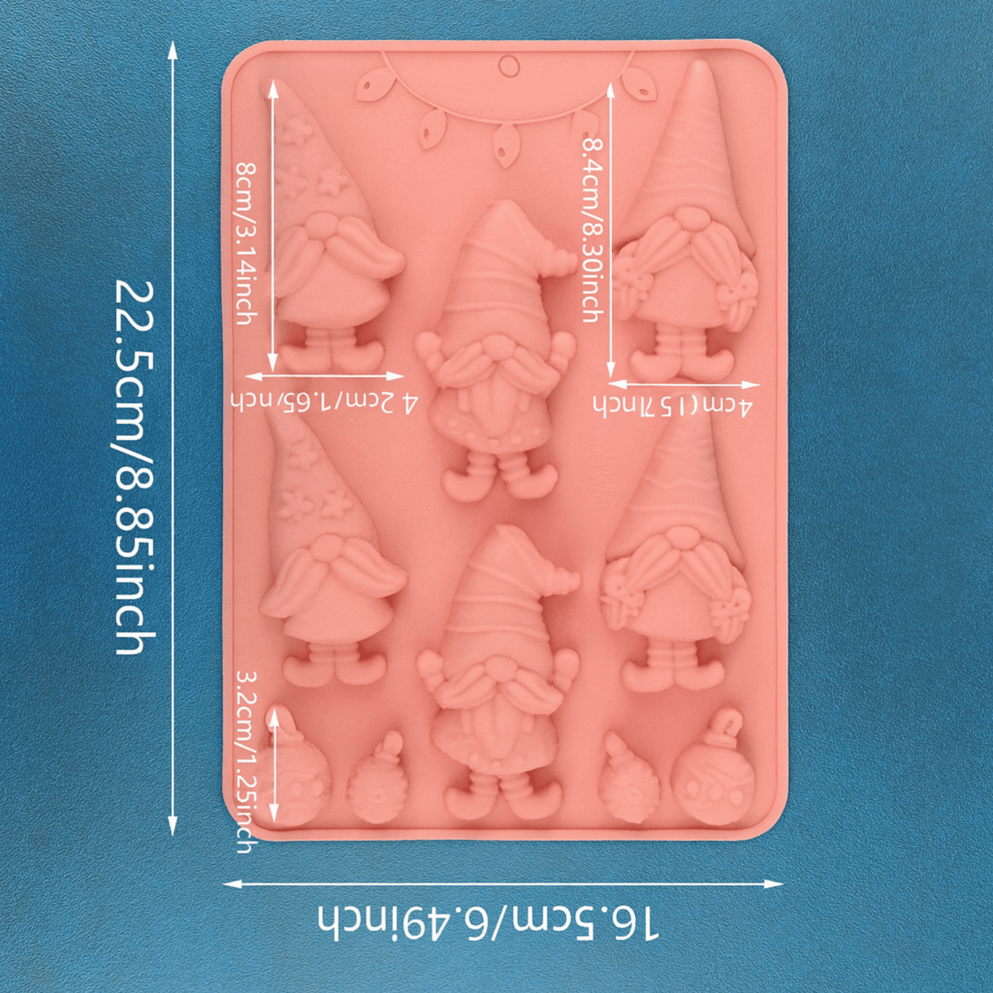 Molde de Silicona “Gnomos de Navidad”