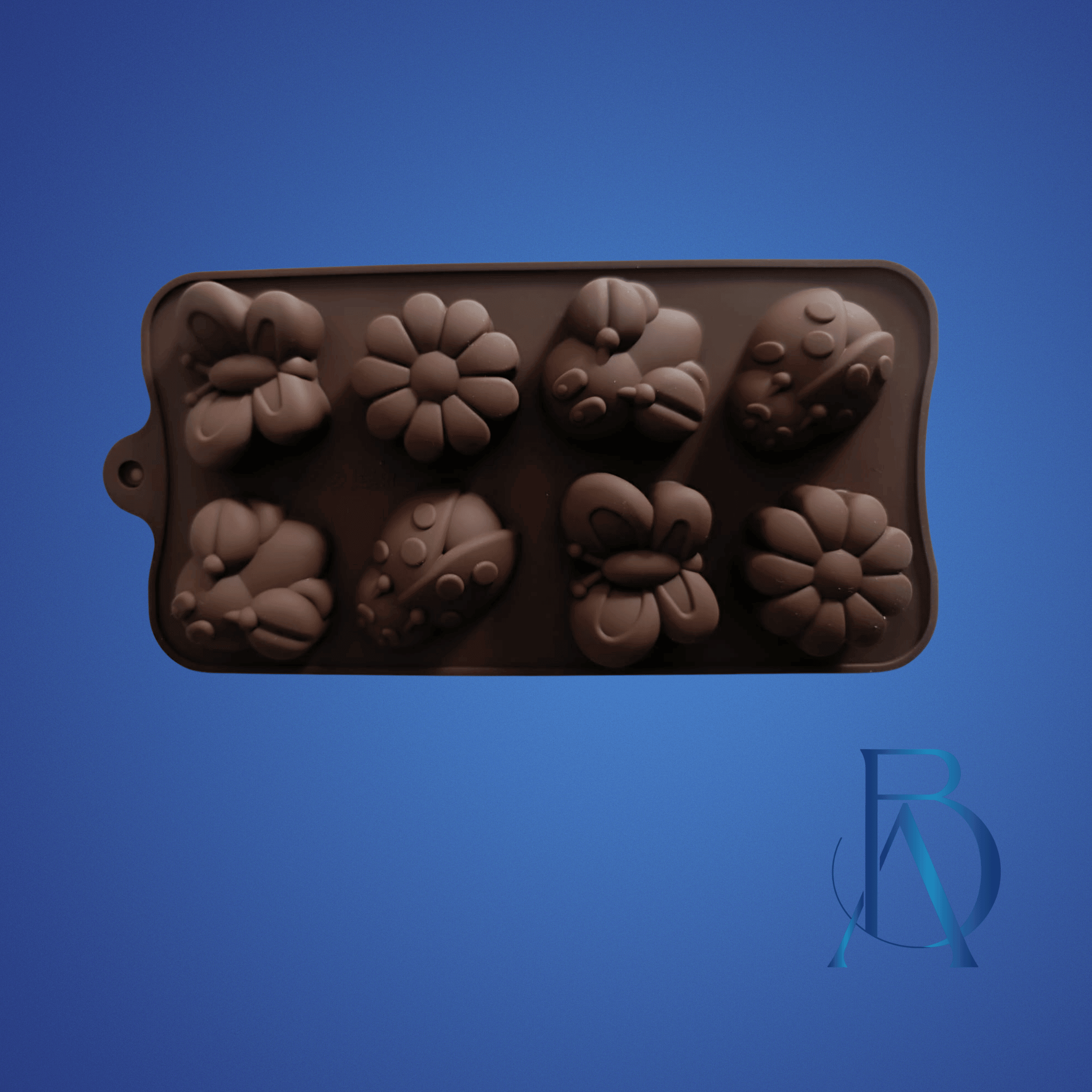 Molde de Silicona Bichos y Flores