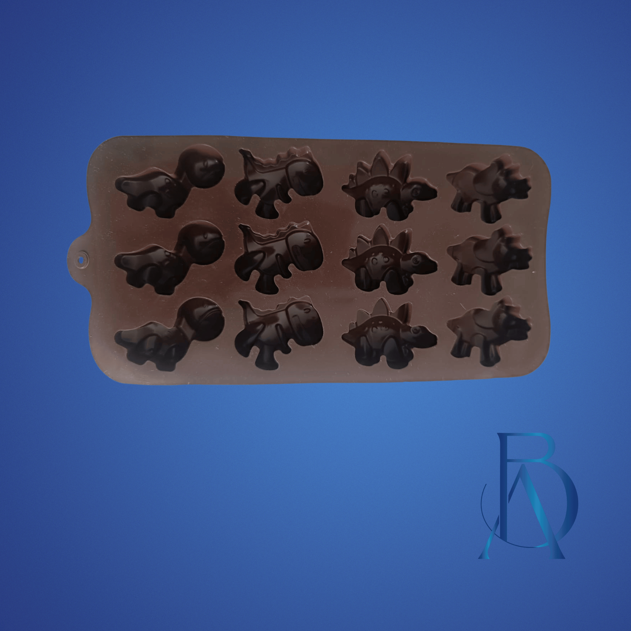 Molde de Silicona Dinosaurios - 8 Cavidades