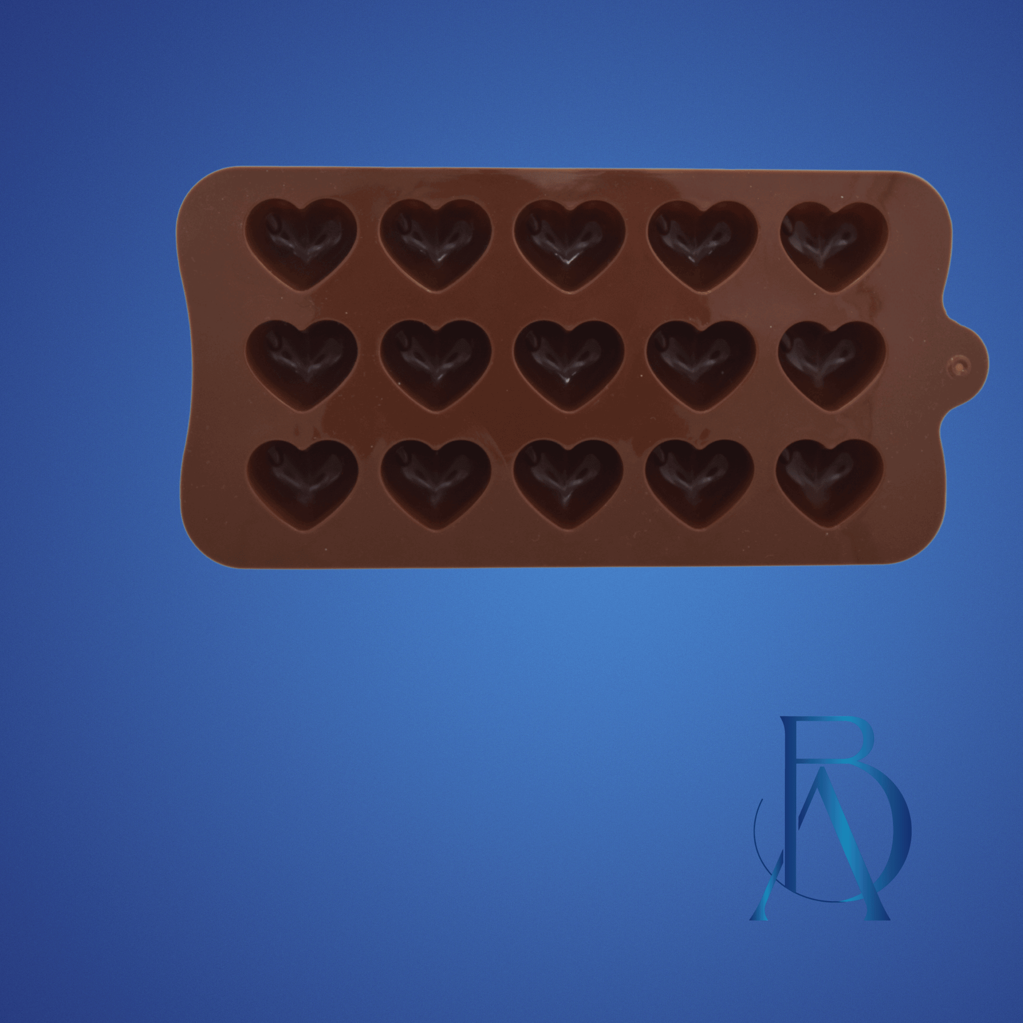 Molde Corazones choco 15 cavidades