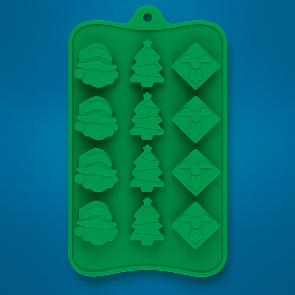 Molde de Silicona “Papá Noel & árbol de Navidad”