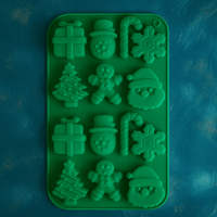 Molde de Silicona Figuras Navideñas