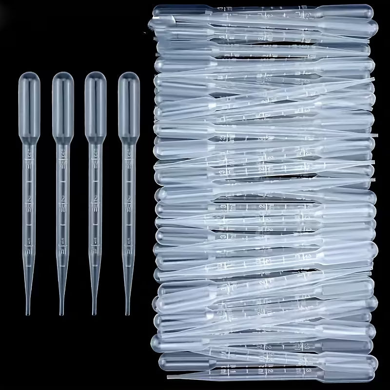 15 Pipetas Graduadas de Plástico Transparente
