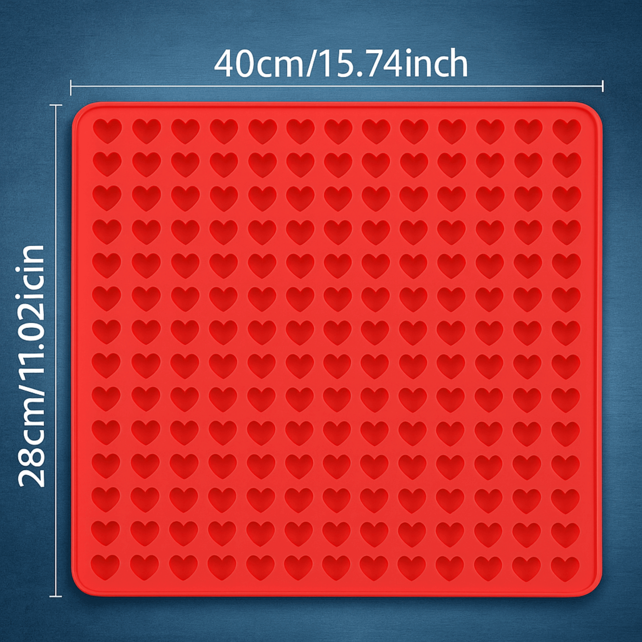 Molde de Silicona Corazones – 255 Cavidades