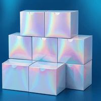 Pack de 25 Cajas de Regalo Iridiscentes 10.16x10.16x10.16 cm