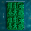 Molde de Silicona Figuras Navideñas