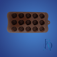 Molde de Silicona Mini Rosas - 15 Cavidades