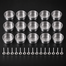Pack de 15 moldes de aluminio y 15 mechas
