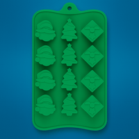 Molde de Silicona “Papá Noel & árbol de Navidad”