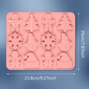 Molde de Silicona “Figuras Navideñas Dulces”