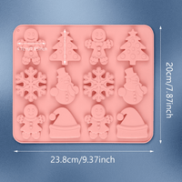 Molde de Silicona “Figuras Navideñas Dulces”