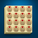Pegatinas “Hecho a mano con amor” – Pack de 60 unidades