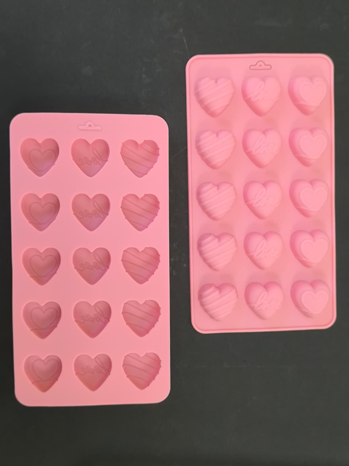 Molde de Silicon Corazones Love
