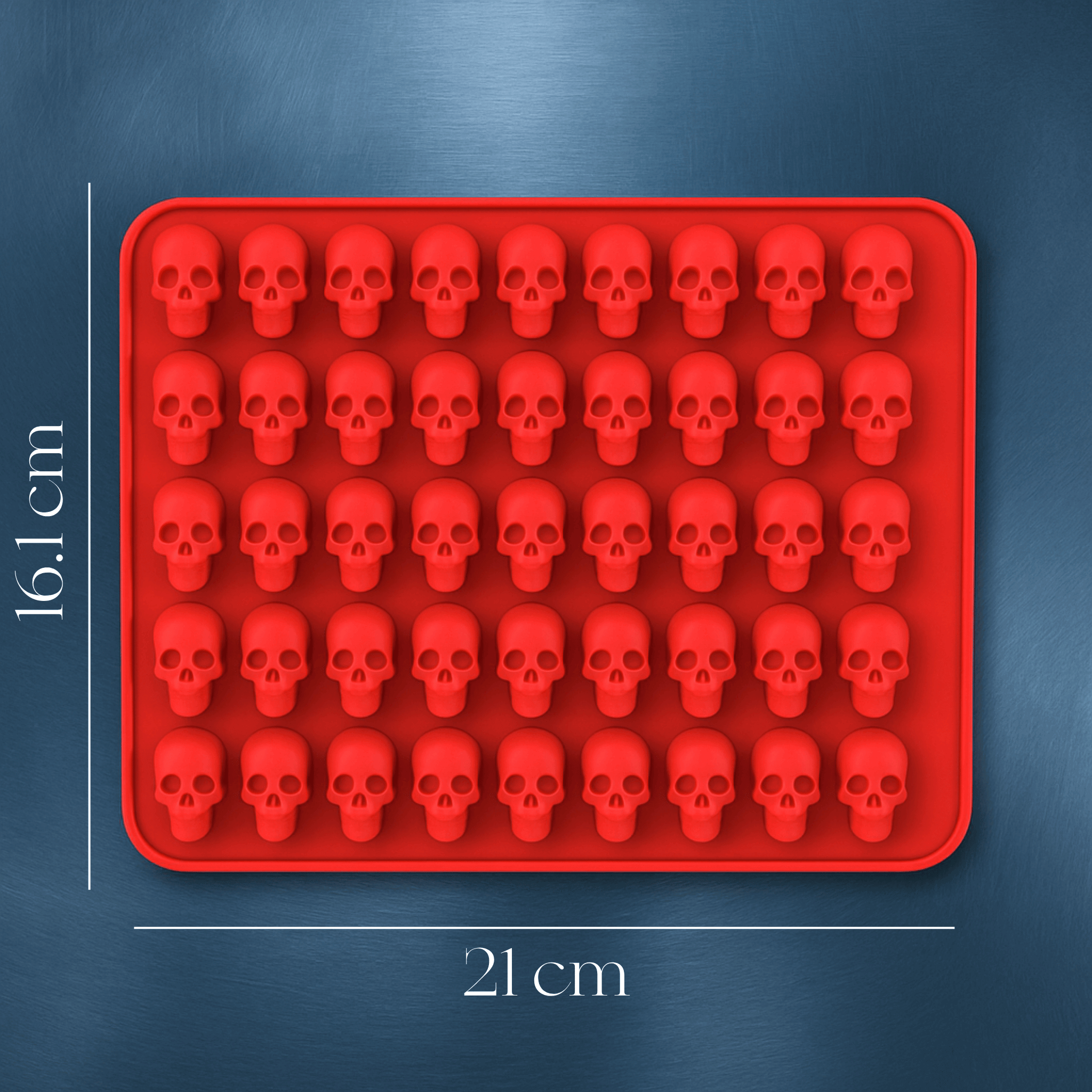 Molde de Silicona Mini Calaveras – 50 Cavidades