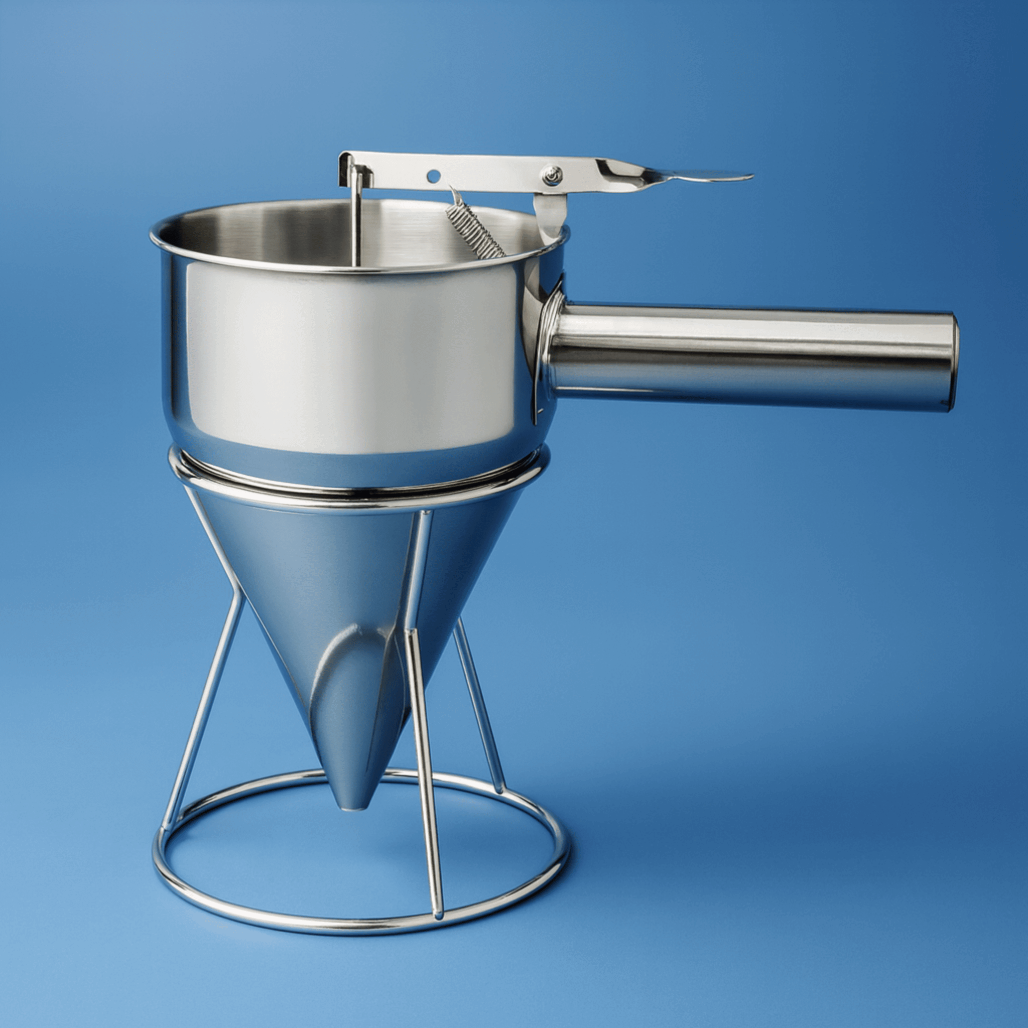 Dispensador de cera de acero inoxidable con soporte – 1 pieza