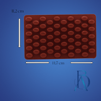 Molde de silicona grano café 55 cavidades